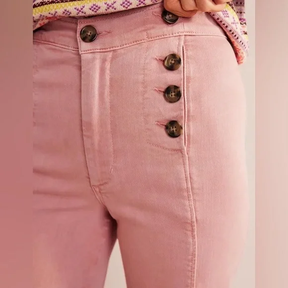 NWT Boden Sailor Wide Leg Pants in Pink - Picture 3 of 13